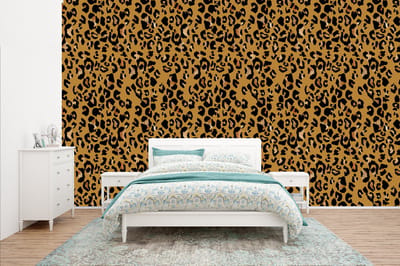 Behang - Fotobehang Panterprint - Luxe - Patronen - Breedte 400 cm x hoogte 240 cm