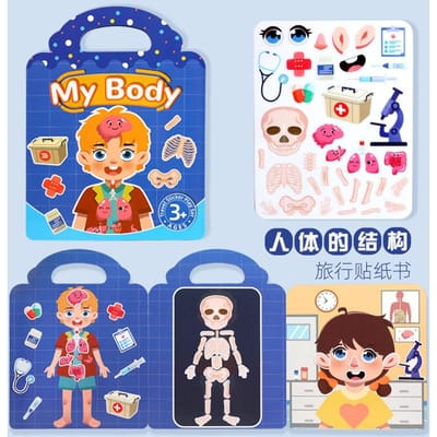 Herbruikbare Doe-het-zelf Stickerboeken voor Kinderen Multi Thema Bellenplakboek Stickers Draagbaar Montessori Sticker Speelgoed Cadeaus Ideaal voor Kinderen