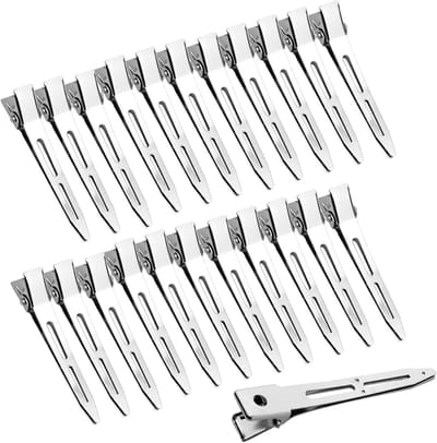 50 Stuks Duck Bill Sectie Clips, 5.5 cm Metalen Krulclips, Krokodillen Haarspelden voor Haarstyling en Kapsels