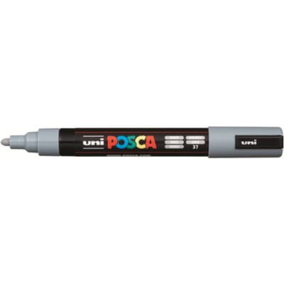 Posca marker met conische punt schrijfdikte medium grijs