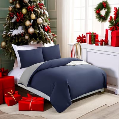Goodivery ® Beddengoed Set in Zacht Microvezel met Ritssluiting - Dubbelzijdige Kleurencombinatie