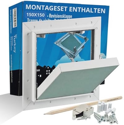 Inspectieklep 15x15 cm voor Gipsplaat - Onzichtbare Afdichting voor Muur en Plafond
