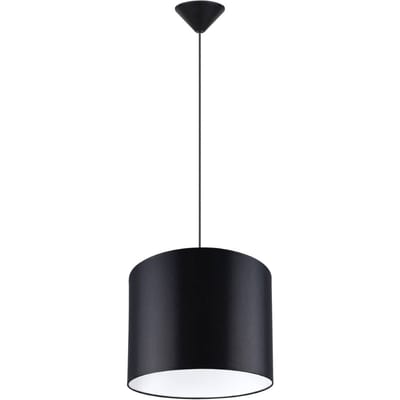 Sollux Lighting Hanglamp Nova - E27 - zwart - stof/PVC - 88x30x30cm