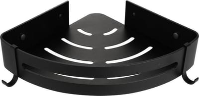 WillieJan Bad Doucherekje 41602 – Hoekbevestiging – Aluminium – Zwart