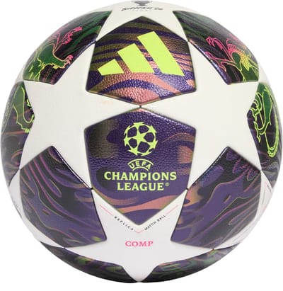 adidas UEFA Champions League Final Competition Ball, Unisex, Purper, Bal naar voetbal, maat: 4