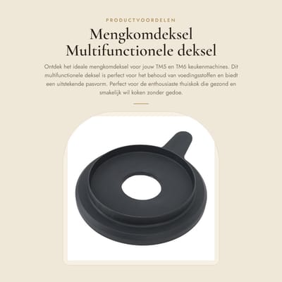 Dailygoods- Mengkomdeksel voor TM5/TM6 - Multifunctionele Deksel - Nylon/Siliconen - Handig Ontwerp - Perfecte Pasvorm - Vermindert Rommel