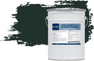 Wixx AQ Schuur en Tuinhuis Beits UV+ - 2.5L - Grachtengroen | Q0.05.10