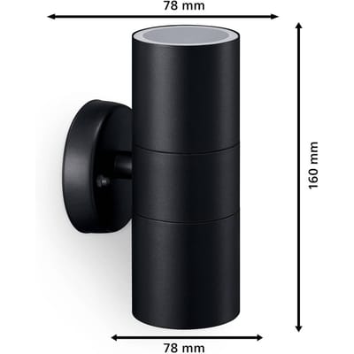 Philips LED Kylis 8720169266575 Buitenlamp (wand) LED GU10 50 W Zwart