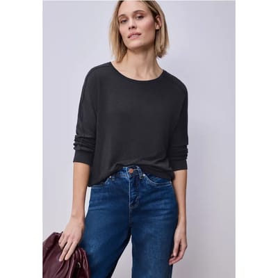 Shirt met gemêleerde look