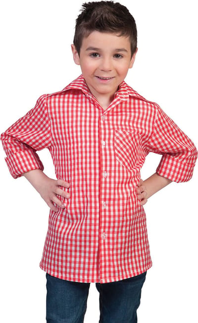 Tiroler blouse rood kind