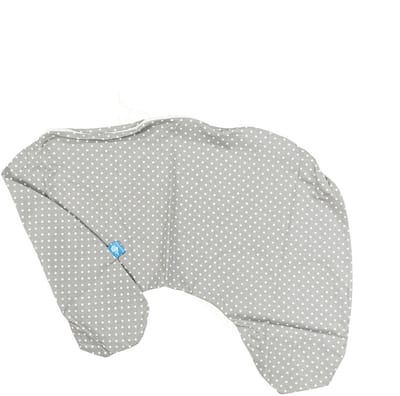 BabyUniverse - Voedingskussenhoes - Kleine Grijze Bloem - 100% Katoen