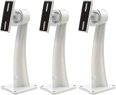 Camerabeugel Aluminium - Camera Houder Bevestiging - Beveiligingscamera Monteren - Versterkt Metaal Ontwerp - 20 cm Hoog - Zilver