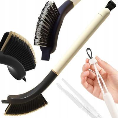 Pingyang Rongrong Handicraft Factory - Schrobborstel - Ergonomische Handgreep - Twarde Włosie - 29cm