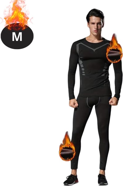 Bovista Thermokleding Heren - Thermobroek - Thermoset - Thermolegging - Winter - Thermoshirt - Zwart - M