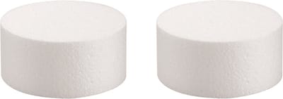 Pakket van 3x stuks piepschuim hobby knutselen vormen/figuren ronde schijf van 15 x 7 cm