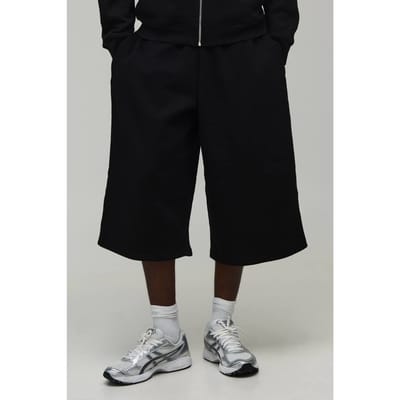 Longline Jersey Jort | Black | Size XL