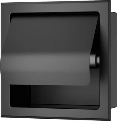 Sanifun toiletrolhouder Alexios mat zwart