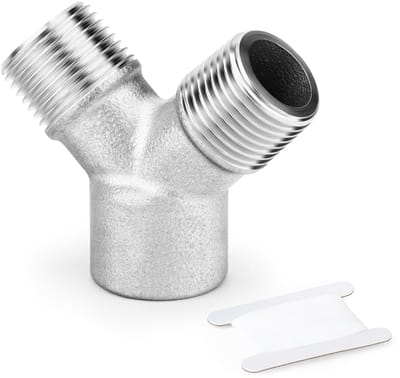 Dailygoods- Y-stuk 3/8" BSP - 3-weg Fitting - Roestvrij Staal 304 - Schroefdraadverdeler - Vloeistofverdeling - Lekvrije Verbindingen