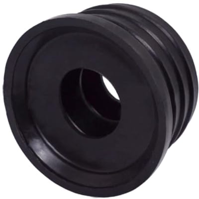 Zwarte rubberen hulzen voor afvoerbuizen - 5 stuks, 50 x 25 mm