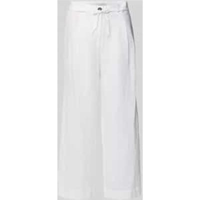 Linnen broek met strikceintuur