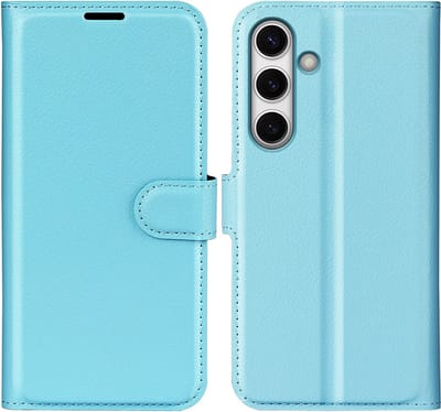 Coverup Hoesje - Geschikt voor Samsung Galaxy S24 FE Hoesje - Coverup Book Case - Lichtblauw