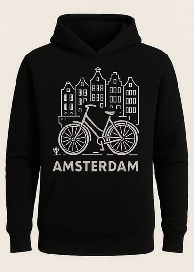 Hoodie - zwart - XS