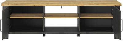 tv-meubel Sequoia | 200 x 45 x 60 cm | Artisan Oak-design - Gautier - Gami - Woonkamerkasten - Zwart - MDF - Woonkamerkasten -