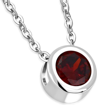 Amanto Ketting Cyana Red - 316L Staal - Ø8mm - 45cm