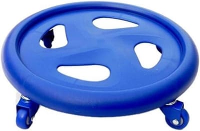 Buikwiel Trainer - Core Roller - Buikspier Training - Bredere Wielen - 295 cm - Blauw