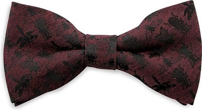 We Love Ties - Strikken - Strik Beautiful Bugs bordeaux - bordeauxrood / zwart