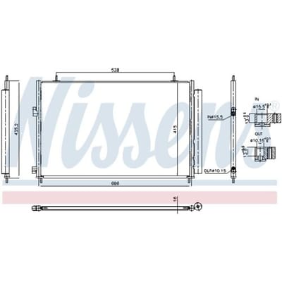 Condensator, aircosysteem CORROSIEBESCHERMING & PLUGVULLING NISSENS 940961