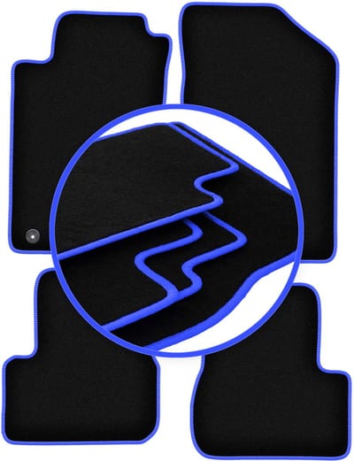 CARLUX-BLUE automatten voor: Peugeot 206 hatchback, SW, stationwagen, CC, cabrio (1998-2010)