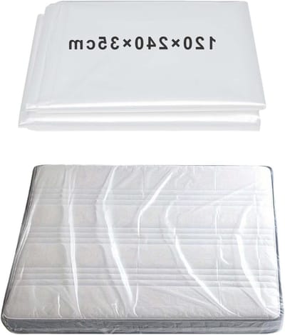 Set van 2 Waterdichte Opbergzakken, 120 x 240 x 35 cm, Herbruikbare Matrasbescherming en Opslagoplossing voor Mobiele Transport en Organisatie