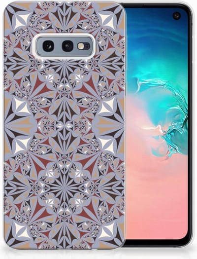 Samsung Galaxy S10e TPU Siliconen Hoesje Flower Tiles