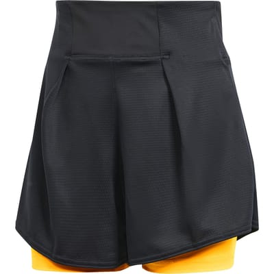 adidas Match Pro 3in Short Voor Tennisballen Dames-Zwart,Oranje