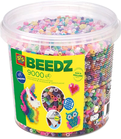 SES Creative - Beedz - Mix Trendy - Strijkkralen - 9000 Stuks - PVC Vrij - Vanaf 5 Jaar