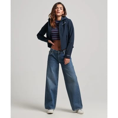 Dames softshell waterdichte jas met capuchon Superdry Code Trekker