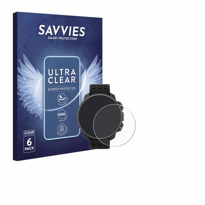 Savvies - Screenprotector voor Suunto Vertical Solar - Folie Beschermfolie transparant 6 Stuks