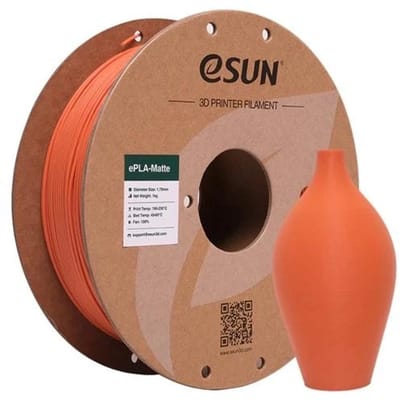 eSun ePLA-Matte Mandarijn / Tangerine - 1 kg - 1.75 mm - 3D printer en 3D pen filament