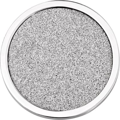 Quiges - Munthouder Munt 33mm RVS Glitters Zilver - EPR077