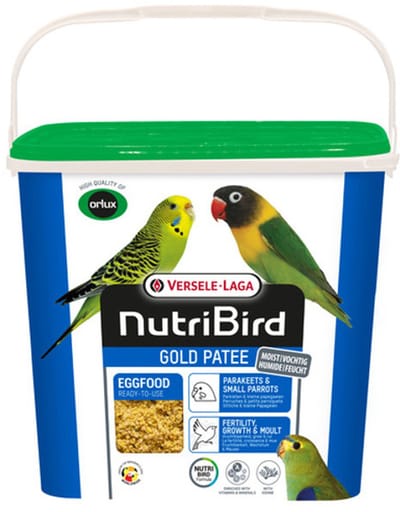 Gold Patee parkieten en kleine papegaaien 5 kilo - Orlux Gold Patee kleine parkieten 5 kilo - Eivoer voor vogels - Vogelvoer - Agapornis personata - Patee