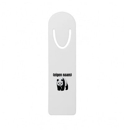 Hacebo® - panda met eigen naam metalen boekenlegger - Panda - panda liefhebbers - iemand die houdt van panda's - verjaardag - cadeau - kado Bladwijzer boekenleggers - 12.7 cm x 3.2cm
