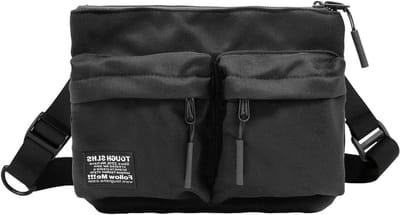 Heren Casual Schoudertas met Meerdere Compartmenten, Verstelbare Schouderbanden en D-Ring, Waterdichte Oxford Crossbody Tas voor Outdoor Activiteiten en Sporten