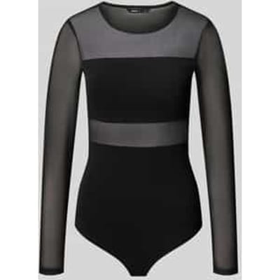 Slim fit body in semi-transparante look model 'ESTHER'