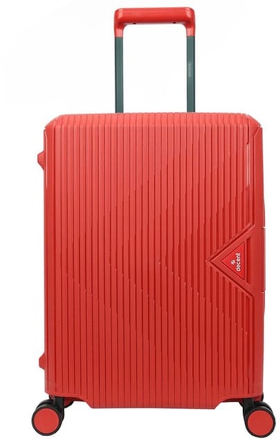 Decent SMART Spinner TSA Reiskoffer vaste sluiting 40 liter - Handbagage koffer 55cm met kliksloten - Lichtgewicht koffer - Reiskoffer - Veilig TSA Cijferslot – Rood