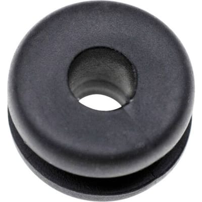 TRU COMPONENTS TC-10820696 Kabeldoorvoering Klem-Ø (max.) 12 mm Plaatdikte (max.) 1 mm PVC Zwart 1000 stuk(s)