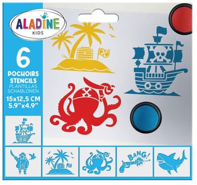 Aladine sjablonen piraten - creatieve knutselset voor kinderen.