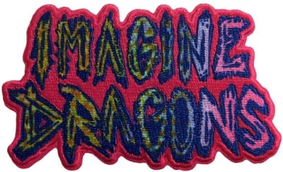 Imagine Dragons - Rainbow Logo Patch - Roze/Multicolours