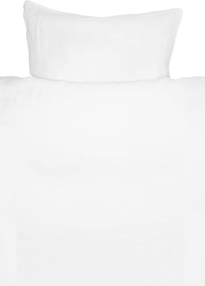 Dekbedovertrek | Mira - 100% Gewassen Linnen - Ademend en Anti-allergisch - Wit - 140x200 cm