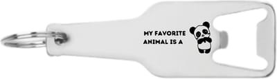 Akyol - mijn favoriete dier is een panda flesopener - Panda - familie - cadeau - 105 x 25mm